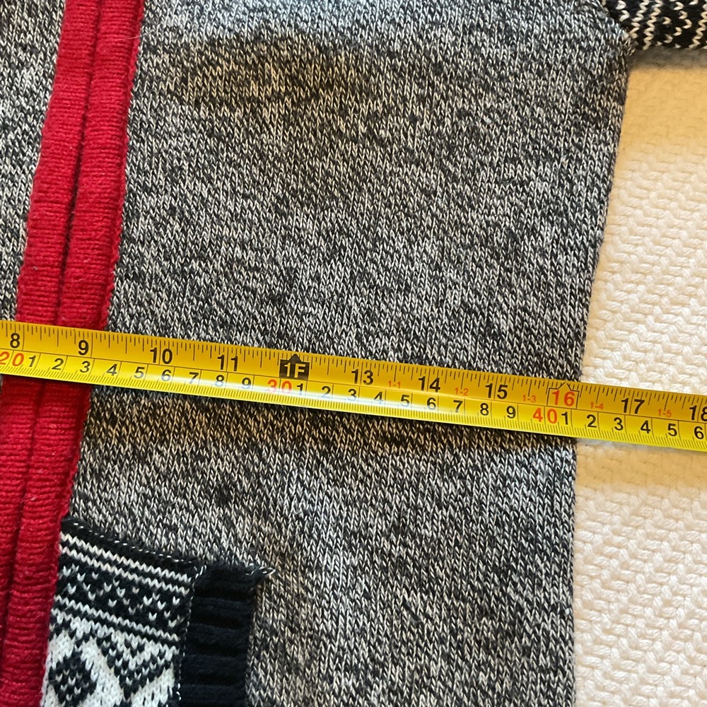 Nordic Fair Isle Zip Up Hoodie Cardigan Sweater - Picture 15 of 16